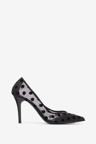 Pristy Polka Dot Tulle Pumps