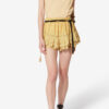 Puria Short Ruffled Cotton and Floral Lace Skort