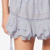 Puria Short Ruffled Cotton and Floral Lace Skort