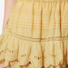 Puria Short Ruffled Cotton and Floral Lace Skort