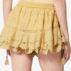 Puria Short Ruffled Cotton and Floral Lace Skort