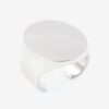 Quincy Cuff Bracelet in Silver-Finish Brass