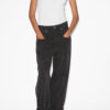 Rachelle Pleated Loose Fit Denim Jeans