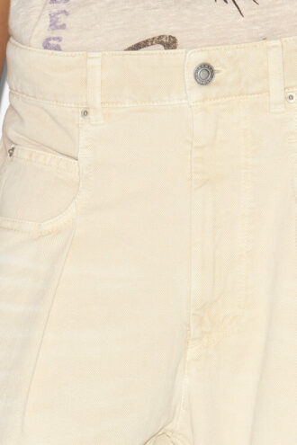 Rachelle Pleated Loose Fit Denim Jeans
