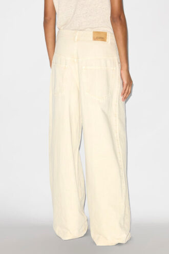 Rachelle Pleated Loose Fit Denim Jeans