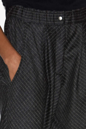 Rakia Pleated Virgin Wool Pants