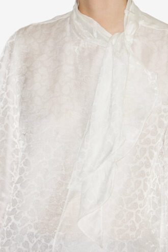 Raphaella Silk Jacquard Blouse
