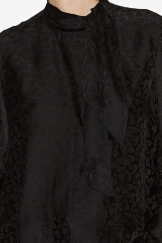 Raphaella Silk Jacquard Blouse