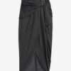 Reilly Striped Virgin Wool Sheath Skirt