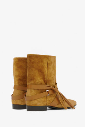 Rejen Flat Suede Leather Boots