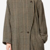 Renée Long Prince-Of-Wales Check Virgin Wool Coat