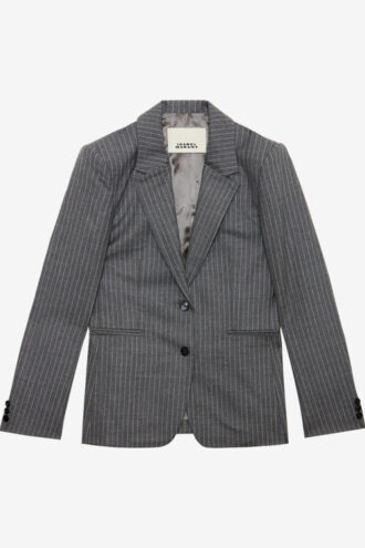 Reva Striped Virgin Wool Suit Jacket