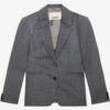 Reva Striped Virgin Wool Suit Jacket