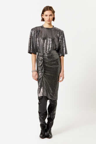 Rhinestone Pencil Skirt Dolene