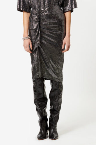 Rhinestone Pencil Skirt Dolene