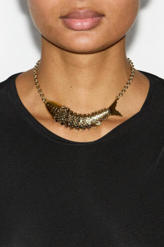 River Fish-Shaped Choker Necklace