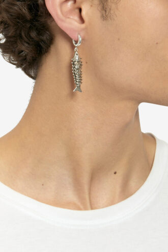 River Man Fish-Shaped Pendant Earring
