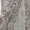 Roany Draped Skirt in Fringed Burnout Velvet