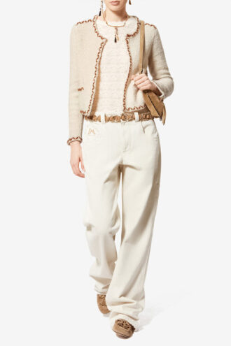 Rochelle Merinos Wool Tweed Cardigan