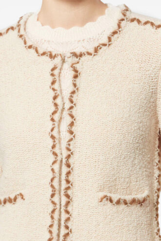 Rochelle Merinos Wool Tweed Cardigan