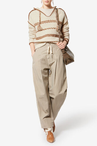 Romera Hooded Merinos Wool Tweed Sweater