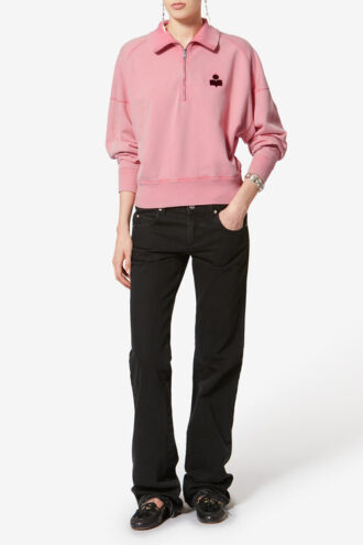 Ross Cotton Stand-Up Collar Sweatshirt