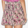 Roumi Gathered Printed Silk Skirt
