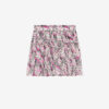 Roumi Gathered Printed Silk Skirt