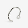 Roy Braided Brass Bangle Bracelet