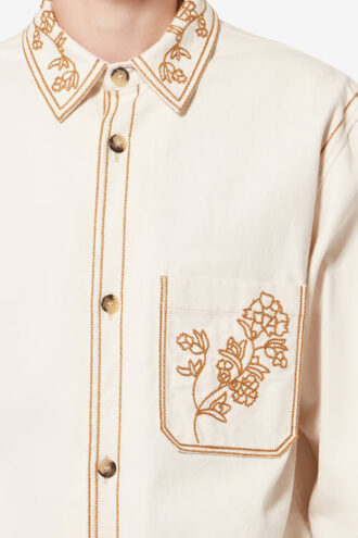 Rudy Floral Embroidery Overshirt