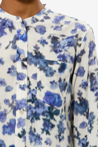 Rusak Silk Rose Print Blouse