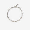 Sachi Chain Bracelet in Silver-Finish Brass