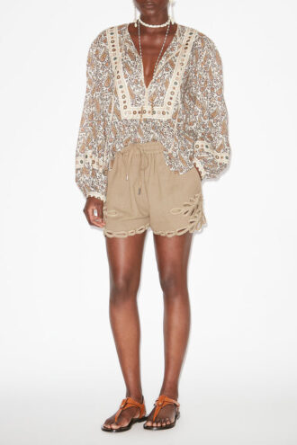 Safa Short Openwork Embroidery Shorts