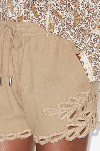 Safa Short Openwork Embroidery Shorts