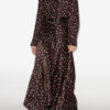 Sakura Long Printed Silk Skirt