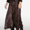 Sakura Long Printed Silk Skirt