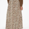 Sakura Long Printed Silk Skirt