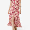 Sakura Silk Rose Print Skirt