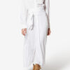 Samantha Long Crepe Shirt Dress