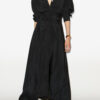 Samantha Long Crepe Shirt Dress