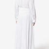 Samantha Long Crepe Shirt Dress