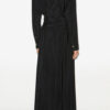 Samantha Long Crepe Shirt Dress