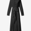 Samantha Long Crepe Shirt Dress