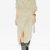 Sandrina Long Draped Jersey Sweatshirt Dress