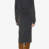 Sandrina Long Draped Jersey Sweatshirt Dress