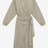 Sandrina Long Draped Jersey Sweatshirt Dress