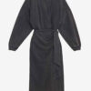 Sandrina Long Draped Jersey Sweatshirt Dress