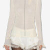 Sarah Long-Sleeve Fine Knit Top