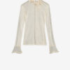Sarah Long-Sleeve Fine Knit Top