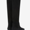 Sayla Flat-Heeled Suede Leather Boots
